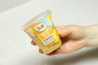 돌 MF[Dole] 파인애플컵/망고컵/복숭아컵 198g 6입X1박스 (맛 1가지 랜덤 발송) — 5점을 준 리뷰어가 2023년 6월 올린 사용 사진