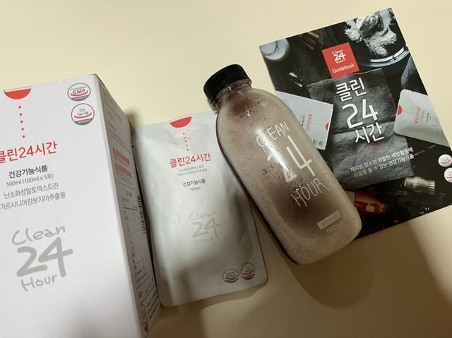 클린24시간 1BOX(5포) + 전용보틀(500ml) 리뷰 사진