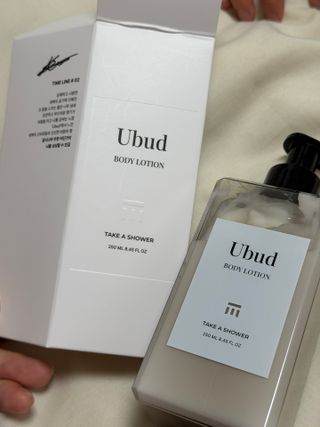 테이크어샤워 스마트스토어)우붓 바디로션 Ubud BODY LOTION 250ML — 5점을 준 리뷰어가 2025년 9월 올린 사용 사진