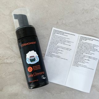 코스모먼트 부스티모 부스팅샴푸60ml + 비듬세정 진정샴푸50ml — 5점을 준 리뷰어가 2021년 11월 올린 사용 사진