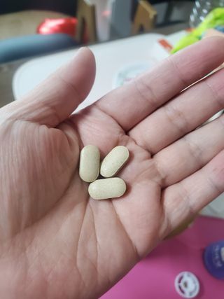일편강심 여주정,마카정,새싹보리정,보스웰리아정,저분자콜라겐 — 4.5점을 준 리뷰어가 2021년 8월 올린 사용 사진