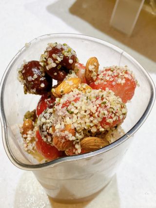 수플먼트 나는 마신닭!! 닭가슴살 주스키트, 먹기 힘들었던 닭가슴살 이제는 마시자 — 5점을 준 리뷰어가 2023년 3월 올린 사용 사진
