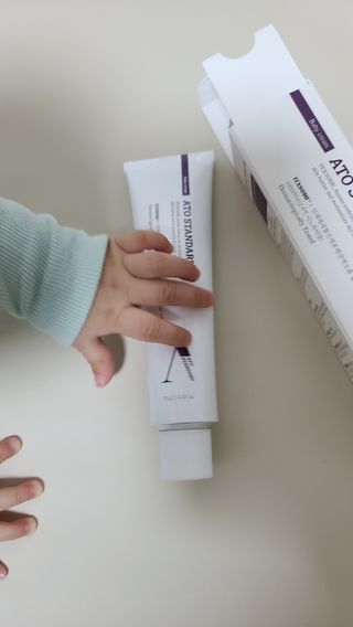 아토스탠다드 베이비크림 — 5점을 준 리뷰어가 2020년 12월 올린 사용 사진