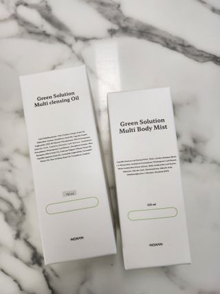 [녹산] 그린 솔루션 멀티 클렌징 오일 + 그린 솔루션 멀티 바디 미스트 — 5점을 준 리뷰어가 2022년 11월 올린 사용 사진