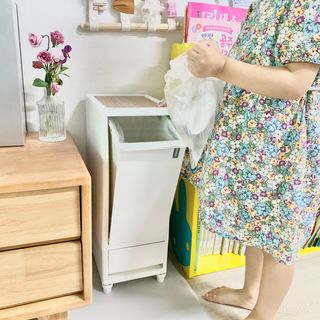 창신리빙 [프랑코 스마트 슬림 휴지통] 똑똑한 정리 수납 — 5점을 준 리뷰어가 2021년 8월 올린 사용 사진