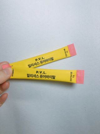 힐리셔스 퓨어바이탈 석류맛 — 5점을 준 리뷰어가 2021년 2월 올린 사용 사진