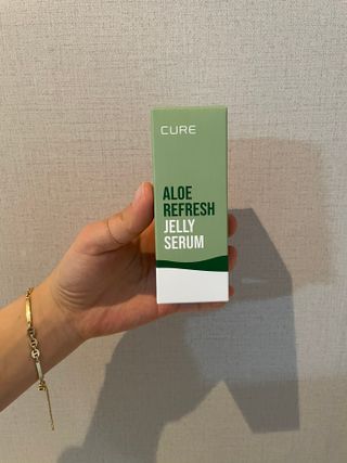 김정문알로에 큐어 큐어 알로에 리프레쉬 젤리 세럼, 큐어 알로에 하이드로 젤리 크림 — 5점을 준 리뷰어가 2021년 4월 올린 사용 사진