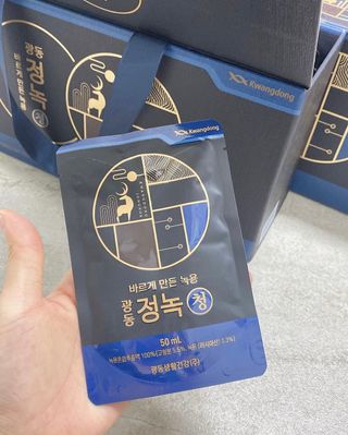 광동생활건강 [광동] 바르게 만든 녹용, 광동정녹청 — 5점을 준 리뷰어가 2021년 12월 올린 사용 사진