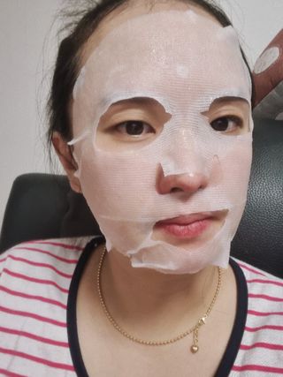 [후르디아] 골라쓰는 비건마스크팩 2종 -백년초 / 망고 — 5점을 준 리뷰어가 2022년 1월 올린 사용 사진