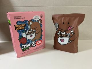 바디랩 체중조절용 프로틴시리얼 그래잇 — 4.5점을 준 리뷰어가 2022년 4월 올린 사용 사진