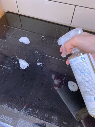 위케어 천연 주방세세, 에어프라이어세제, 다목적세정제, 발포텀블러세정제 — 4점을 준 리뷰어가 2021년 2월 올린 사용 사진