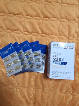 체인미 프리미엄 rTG 오메가3 비타민E 850mg x 30캡슐 — 5점을 준 리뷰어가 2021년 11월 올린 사용 사진