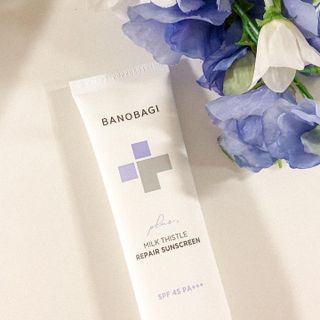 바노바기 코스메틱 바노바기 밀크씨슬 리페어 시카 선스크린 플러스 50ml — 5점을 준 리뷰어가 2023년 1월 올린 사용 사진