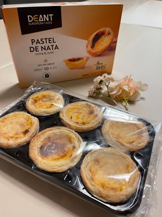 디앙뜨 포르투갈 에그타르트 오리지널 맛+패션후르츠 맛 중 택1 — 5점을 준 리뷰어가 2021년 7월 올린 사용 사진