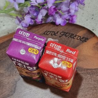 [롯데칠성] 야채듬뿍 더'진한 [롯데칠성] 야채는 이제 COLORFULL! 야채듬뿍  더 진한 레드 4개 +퍼플 4개 (총 8개) — 5점을 준 리뷰어가 2023년 6월 올린 사용 사진