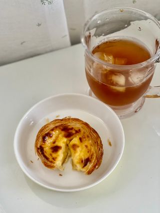 디앙뜨 포르투갈 에그타르트 오리지널 맛+패션후르츠 맛 중 택1 — 4점을 준 리뷰어가 2021년 7월 올린 사용 사진