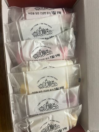 [푸디푸디] 1일1떡!  가래떡 낱개포장 아침식사 식사대용! 7종 세트 혼합 (1BOX=14개입) — 4점을 준 리뷰어가 2022년 4월 올린 사용 사진