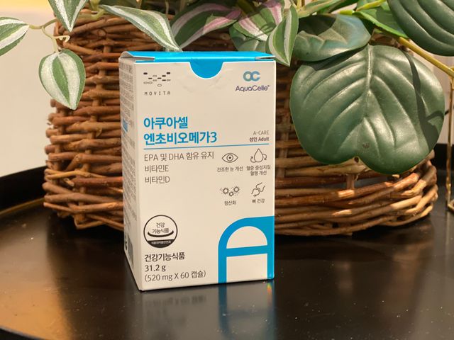 아쿠아셀 엔초비오메가3 60캡슐 리뷰 사진