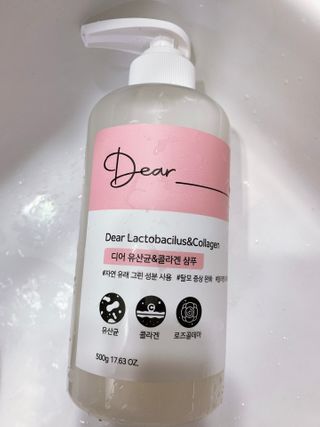 디어 유산균 앤 콜라겐 샴푸 — 5점을 준 리뷰어가 2021년 2월 올린 사용 사진
