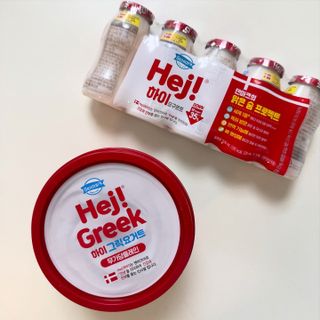 덴마크 *[구매평]하이(Hej!) 브랜드 패키지(요구르트, 그릭요거트) — 5점을 준 리뷰어가 2025년 9월 올린 사용 사진