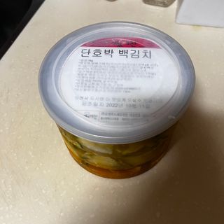 셰프애찬 단호박 백김치 1kg — 5점을 준 리뷰어가 2022년 10월 올린 사용 사진