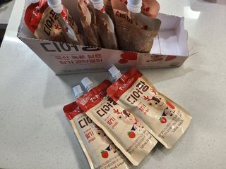 [몸엔용] 우리 아이 건강간식, 달콤한 녹용곤약젤리 디어팡 4종 — 5점을 준 리뷰어가 2021년 8월 올린 사용 사진