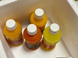 탐라원 제주의 맛, 몬딱주스 4종세트 - 한라봉몬딱주스, 천혜향몬딱주스, 청귤에이드, 당근몬딱주스 — 4.5점을 준 리뷰어가 2021년 8월 올린 사용 사진