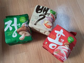 [풀무원] 자연은맛있다 정면, 백면, 홍면  세트 — 5점을 준 리뷰어가 2021년 4월 올린 사용 사진