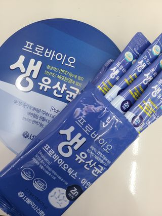 서울약사신협_프로바이오생유산균_2.5G x 100포 — 5점을 준 리뷰어가 2021년 4월 올린 사용 사진
