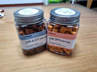 페페로니 진짜 오메가3 연어+소고기 180g+180g — 5점을 준 리뷰어가 2021년 7월 올린 사용 사진