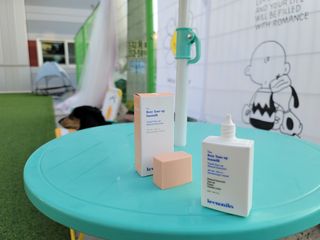 키노닉스 로지 톤업 선밀크 — 5점을 준 리뷰어가 2021년 8월 올린 사용 사진