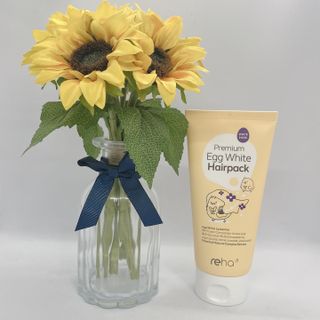 ★N쇼핑 헤어팩 1위★ 리하 에그 화이트 극손상 무실리콘 트리트먼트 헤어팩 — 5점을 준 리뷰어가 2022년 6월 올린 사용 사진