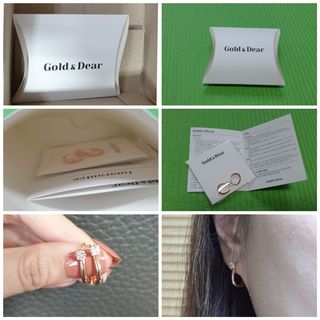 [골드앤디어] 지금 가장 핫한 신상, 빠르게 만나보세요 | 14K 사각 큐빅 라운드 원터치_3color 중 택 1 | — 5점을 준 리뷰어가 2021년 5월 올린 사용 사진