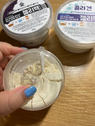 투비어레이디 젤리팩 25g /6종 중 랜덤3종 발송/ 도구가 필요없는 피부관리끝판왕 모델링팩 — 4점을 준 리뷰어가 2021년 6월 올린 사용 사진