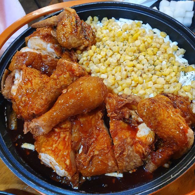 [오늘통닭 수유본점] 콘치즈닭 리뷰 사진