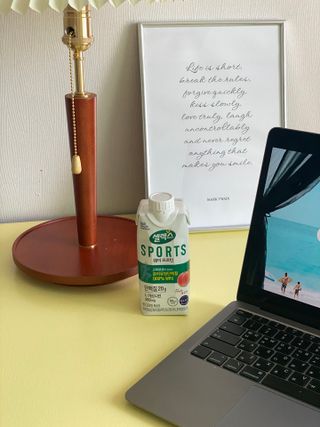 셀렉스스포츠 셀렉스 스포츠 웨이 프로틴 복숭아_ 330ml x 12팩 — 4.5점을 준 리뷰어가 2021년 4월 올린 사용 사진