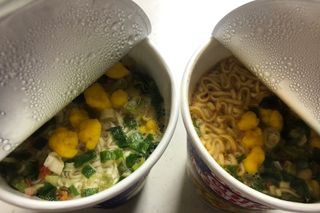 NISSIN 닛신 컵누들  4종 - 씨푸드오리지날, 씨푸드 스파이시, 씨푸드 커리, 씨푸드 XO소스 — 5점을 준 리뷰어가 2021년 12월 올린 사용 사진