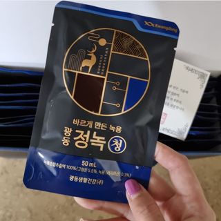 광동생활건강 [광동] 바르게 만든 녹용, 광동정녹청 30포. — 5점을 준 리뷰어가 2022년 6월 올린 사용 사진