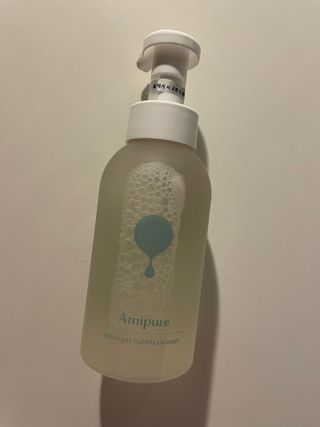 아미퓨어 [라이브] 피부장벽 강화를 위한 머랭 버블 클렌저 천연계면활성제로 온가족 사용가능 — 5점을 준 리뷰어가 2021년 6월 올린 사용 사진