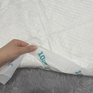 아베크 펫 와이드 프리미엄 대형 애견 강아지 배변 패드 30매 1팩 80g — 5점을 준 리뷰어가 2021년 7월 올린 사용 사진