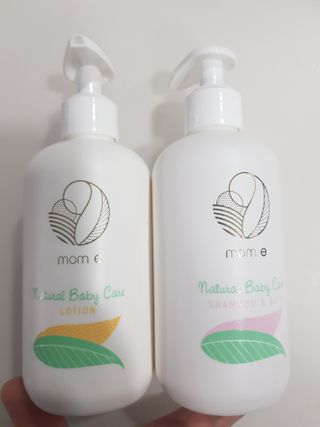mom e 맘이 내추럴 베이비 케어 샴푸앤바스+로션 — 5점을 준 리뷰어가 2021년 1월 올린 사용 사진