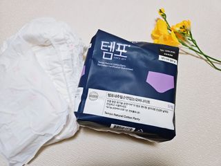 N[템포 ] 패드 내추럴 순면 입는 오버나이트 5P * 2개 — 5점을 준 리뷰어가 2024년 4월 올린 사용 사진