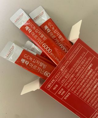 메타아르기닌 GC녹십자웰빙 메타 아르기닌 6000 플러스 오르니틴 — 5점을 준 리뷰어가 2022년 4월 올린 사용 사진
