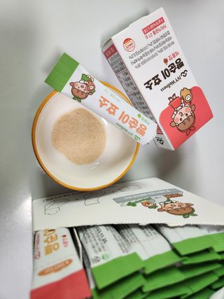 아이비웰니스 빵순이 식탁 위의 필수템! 빵순이 효소 키위맛 100포 + 석류맛 14포 (총 114포) — 5점을 준 리뷰어가 2022년 12월 올린 사용 사진