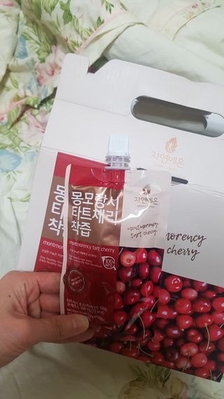 자연에온 몽모랑시 타트체리 착즙 100mL 10개입 2BOX — 5점을 준 리뷰어가 2021년 1월 올린 사용 사진