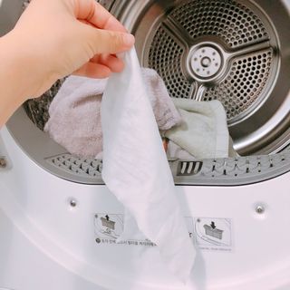 [생활공작소] 건조기용 섬유유연제 시트 80매 x 2입 — 5점을 준 리뷰어가 2021년 2월 올린 사용 사진
