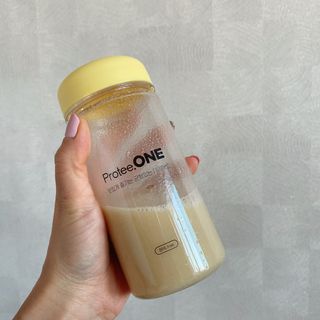 프로티원 단백질쉐이크 곡물맛 2주분 1통+보틀 — 4점을 준 리뷰어가 2021년 4월 올린 사용 사진