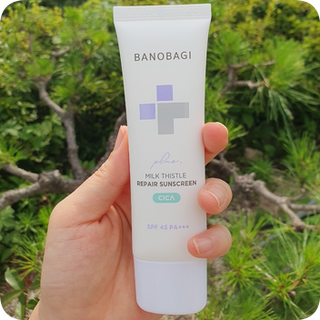 바노바기 코스메틱 바노바기 밀크씨슬 리페어 시카 폼 클렌저 플러스 120ml + 선스크린 플러스 50ml — 5점을 준 리뷰어가 2023년 7월 올린 사용 사진