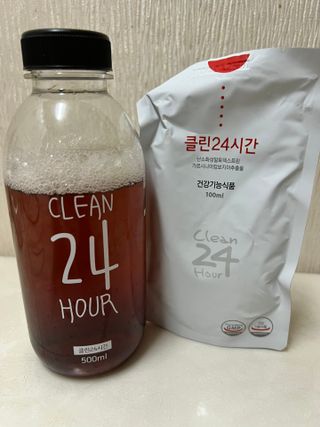 클린24시간 1BOX(5포) + 전용보틀(500ml) — 4점을 준 리뷰어가 2023년 4월 올린 사용 사진