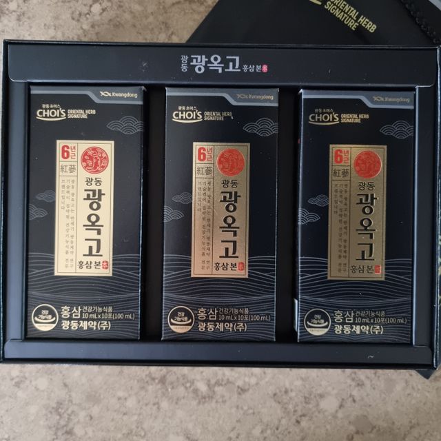 [광동제약] 광동 광옥고 홍삼 본 30포+쇼핑백 증정 리뷰 사진